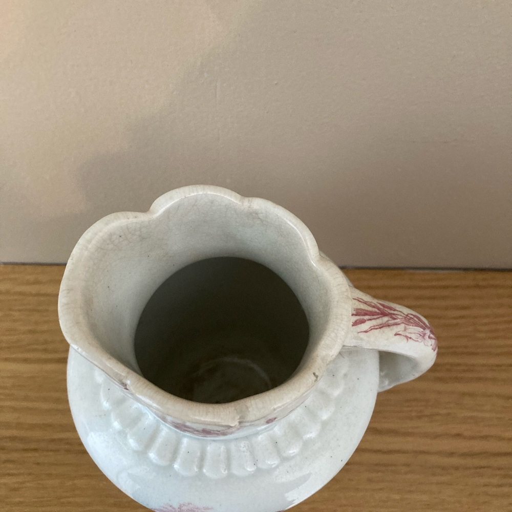 English transferware pitcher "Essex" pattern by Emery, mid-1800s. - Picture 5 of 5